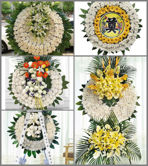 湖北黄冈市黄梅县新开镇黄哲符村花圈速递