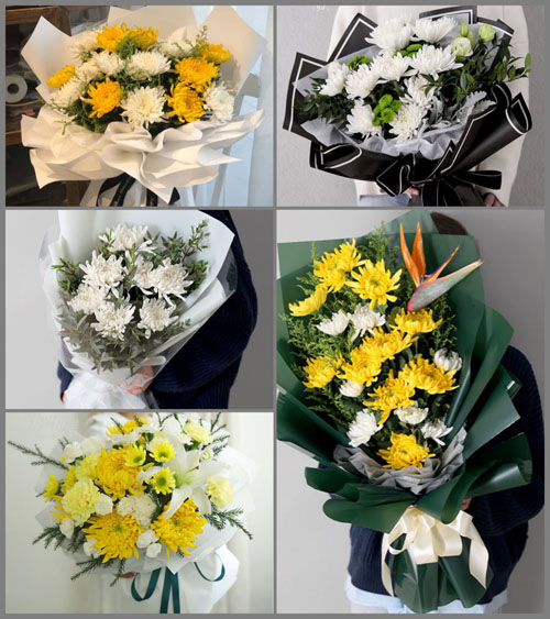 湖北黄冈市黄梅县新开镇黄哲符村白事花束代送